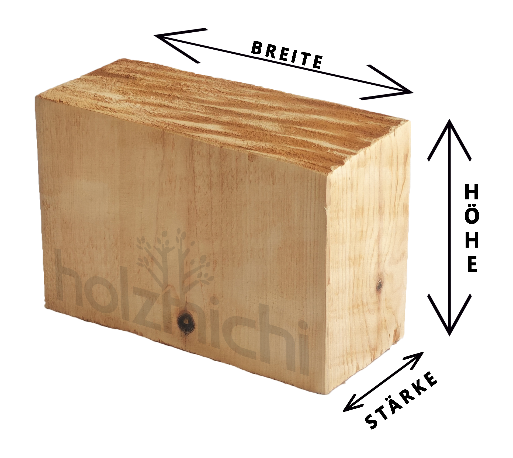 Weymouthskiefer Kantholz Maskenholz Hinterkopf