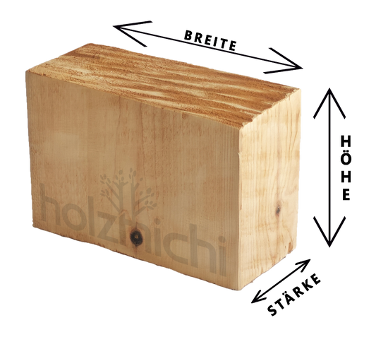 Weymouthskiefer Kantholz Maskenholz Hinterkopf