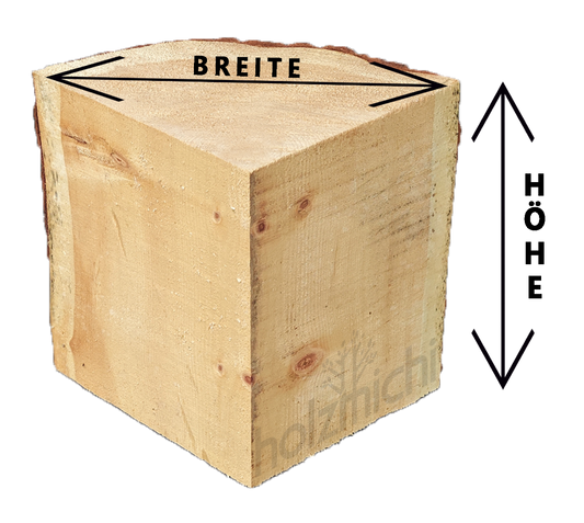 Zirbe Stammviertel Maskenholz